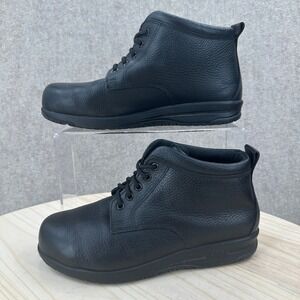SAS Alpine Boots Womens 8WW Black Leather Lace Up Slip Resistant